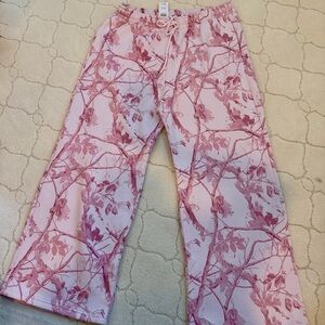 Abercrombie & Fitch Pink Camo Jogger Sweatpants XL Short NWT